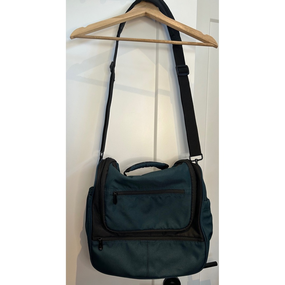 Rick‎ Steves Veloce Shoulder Bag Teal Green Travel Crossbody Carry On Bag